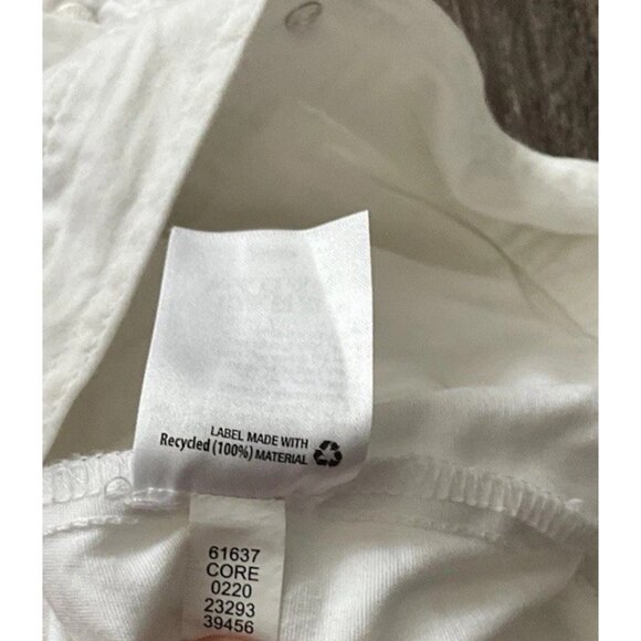 Style & Co White Jean Jacket Button Up Women’s Size Large - Picture 12 of 13